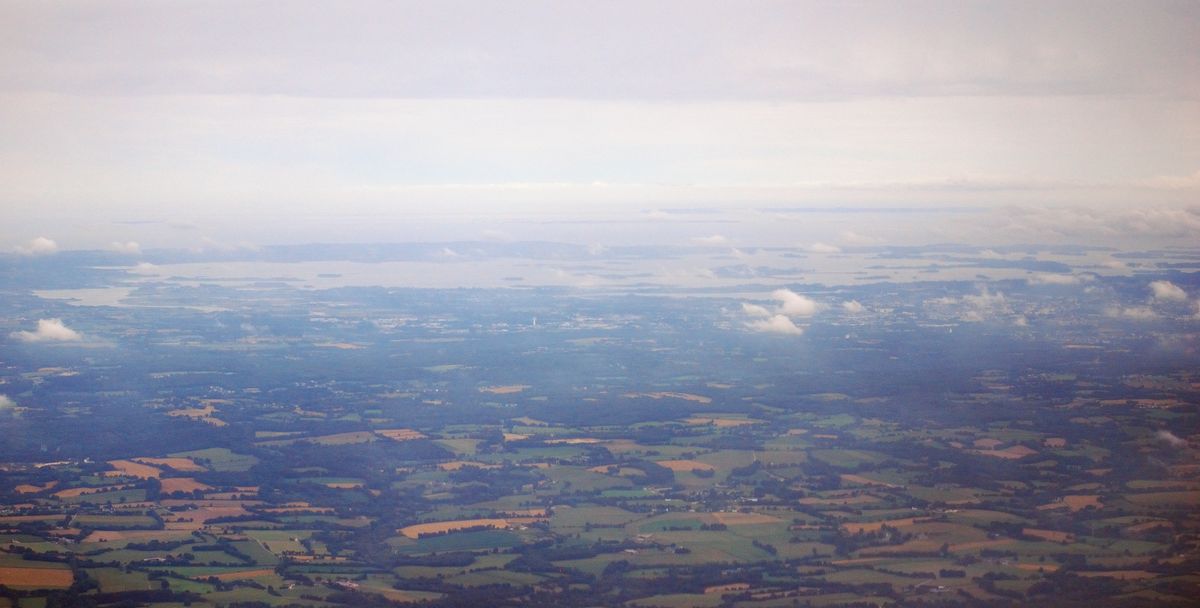 Golfe du Morbihan, vue aérienne