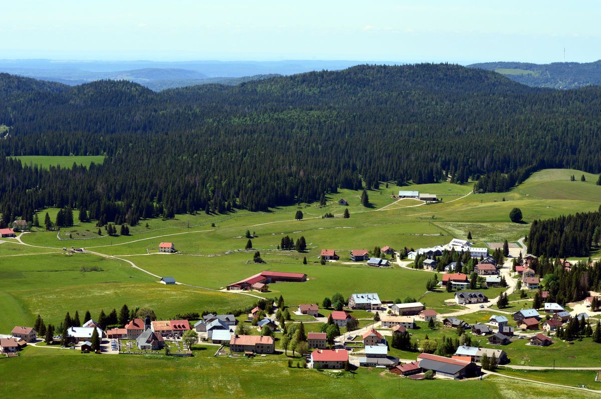 Village de Chapelle-des-Bois dans le Haut-Jura
