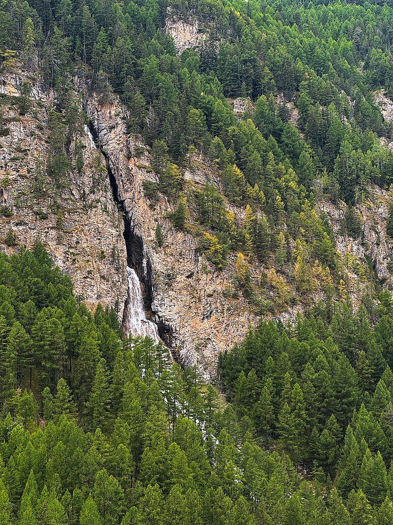Cascade de la Pisse à Ceillac