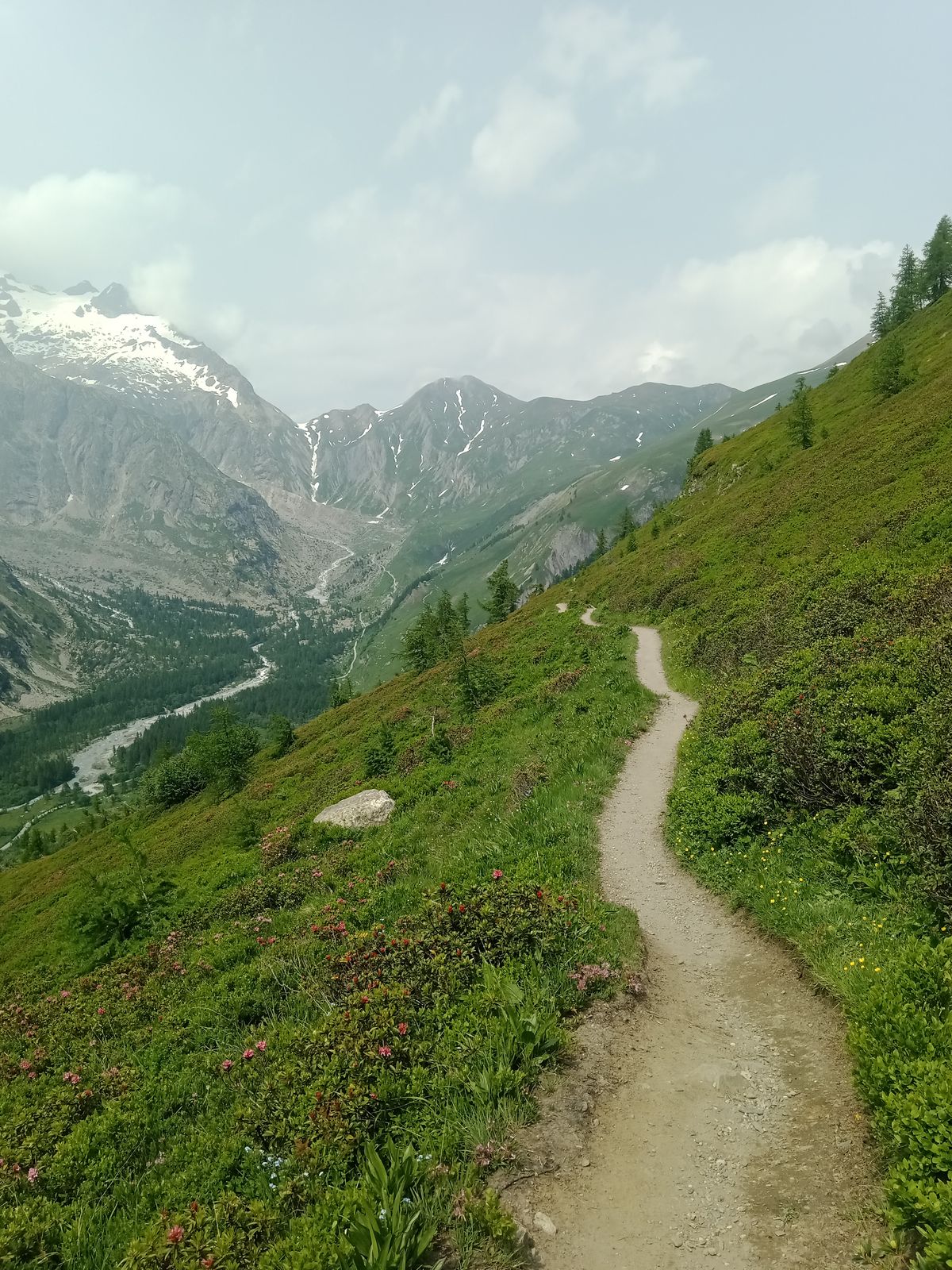 Val Ferret italien avec vue sur le Mont Blanc